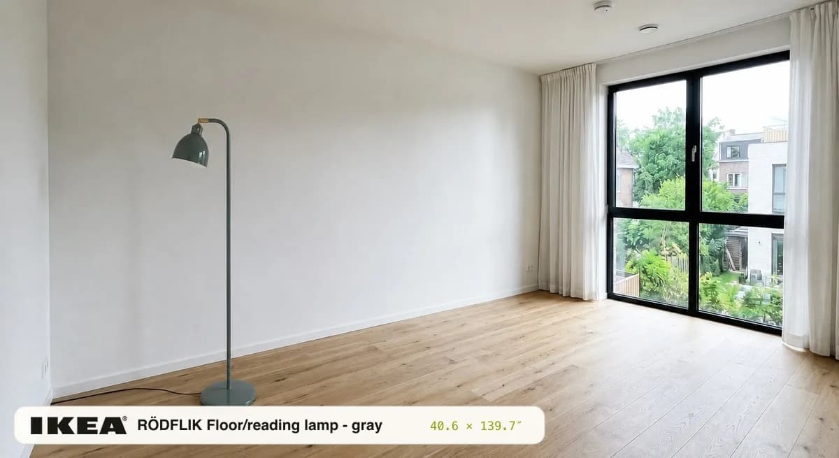 RÖDFLIK Floor lamp — GPT Image 2